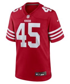 Alternative view of Nick Martin San Francisco 49ers Nike Team Game Jersey -  Scarlet