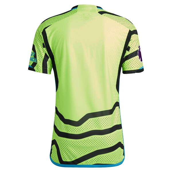 Arsenal adidas 2023/24 Away Authentic Patch Jersey - Yellow - Image 3