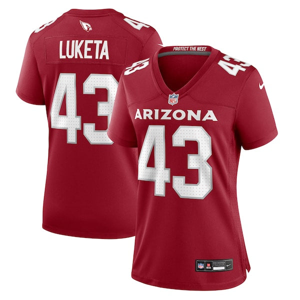 Jesse Luketa Arizona Cardinals Nike Women's Game Jersey - Cardinal