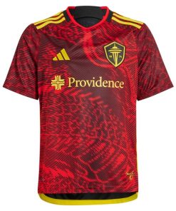 Alternative view of Joao Paulo Seattle Sounders FC adidas Youth 2024 The Bruce Lee Kit Replica Player Jersey?¨C Red