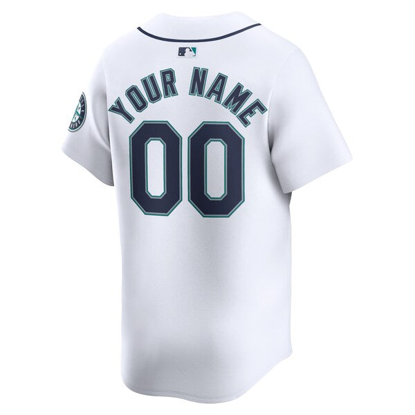 Seattle Mariners Nike Youth Home Limited Custom Jersey - White - Image 3