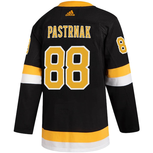 David Pastrnak Boston Bruins adidas Alternate Authentic Player Jersey - Black - Image 3