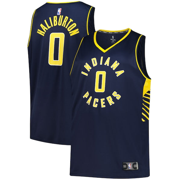 Tyrese Haliburton Indiana Pacers Big & Tall Fast Break Jersey - Icon Edition - Navy