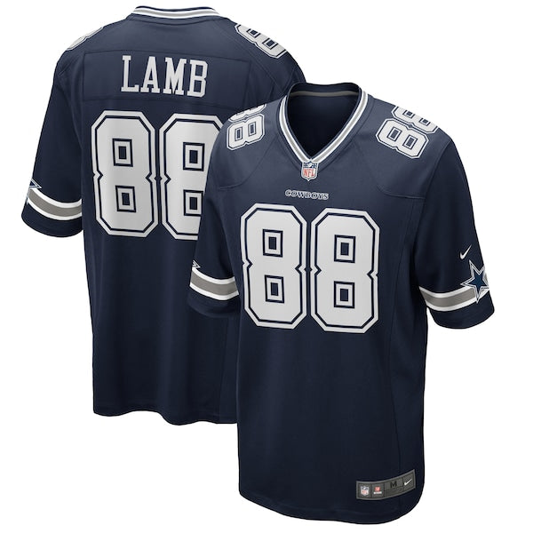 CeeDee Lamb Dallas Cowboys Nike Game Jersey - Navy/White - Image 2