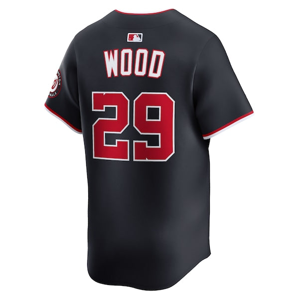 James Wood Washington Nationals Nike Alternate Limited Player Jersey - Navy - Image 3