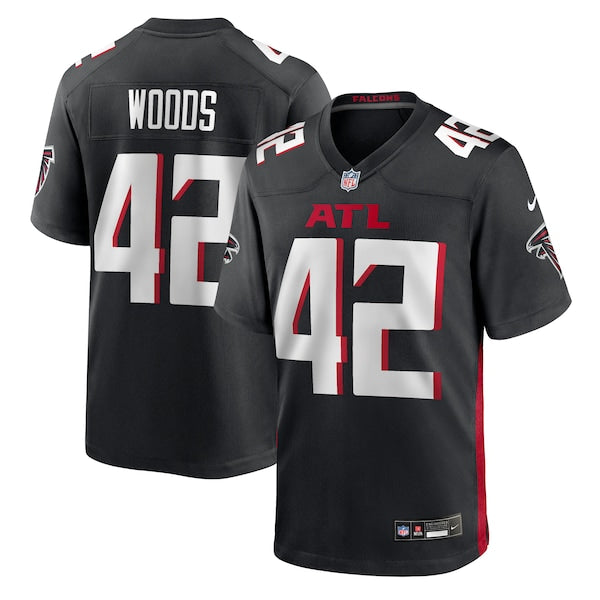 Josh Woods Atlanta Falcons Nike Team Game Jersey - Black