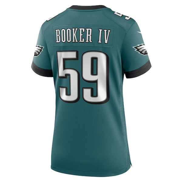 Thomas Booker IV Philadelphia Eagles Nike Women's Team Game Jersey - Midnight Green - Image 3