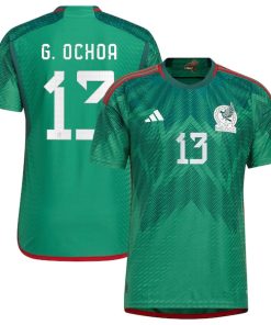 Guillermo Ochoa Mexico National Team adidas 2022/23 Home Authentic Player Jersey - Green
