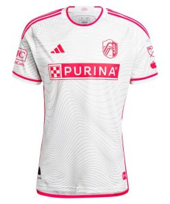 Alternative view of Jo?o Klauss St. Louis City SC adidas 2024 The Confluence Kit Authentic Player Jersey - White