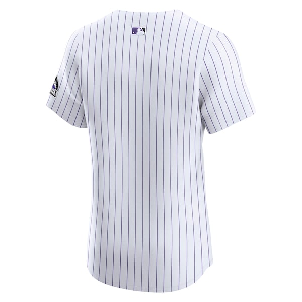 Colorado Rockies Nike Home Elite Jersey - White - Image 3
