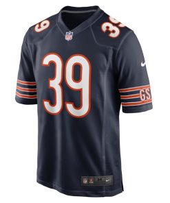 Alternative view of Quindell Johnson Chicago Bears Nike Team Game Jersey -  Navy