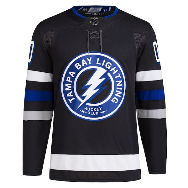 Tampa Bay Lightning adidas Alternate Primegreen Authentic Custom Jersey - Black - Image 2