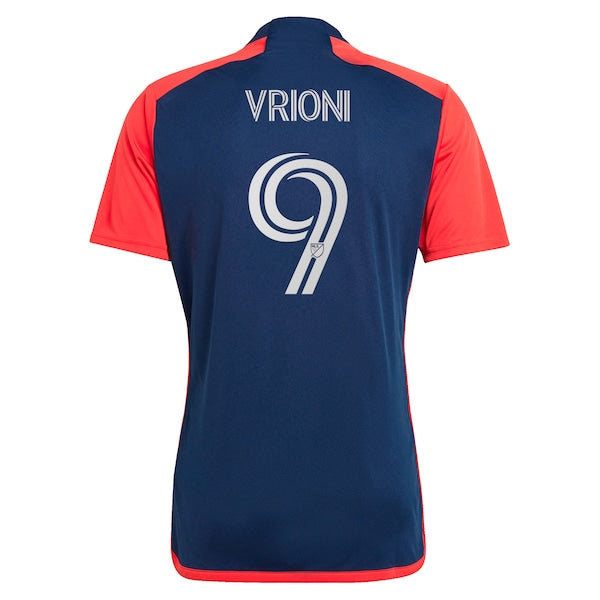 Giacomo Vrioni New England Revolution adidas 2024 Boston Tea Party Replica Player Jersey?ยจC Navy - Image 3