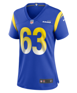 Alternative view of Grant Miller Los Angeles Rams Nike Women's  Game Jersey - Royal