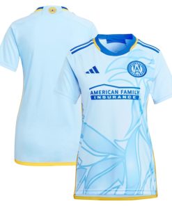 Atlanta United FC adidas Women's 2024 The Resurgens Kit Replica Jersey - Light Blue