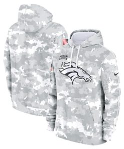Denver Broncos Nike 2024 Salute to Service Club Fleece Pullover Hoodie - Arctic Camo