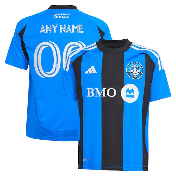 CF Montreal adidas Youth 2025 Montr¨¦al Original Replica Custom Jersey - Blue