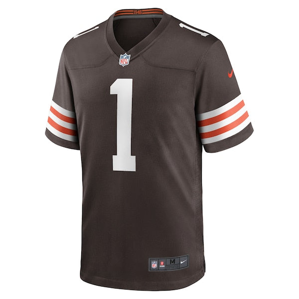 Number 1 Dad Cleveland Browns Nike Game Jersey - Brown - Image 2