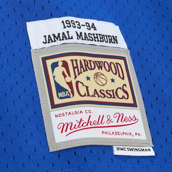 Jamal Mashburn Dallas Mavericks 2001/02 Hardwood Classics Swingman Jersey - Blue - Image 5