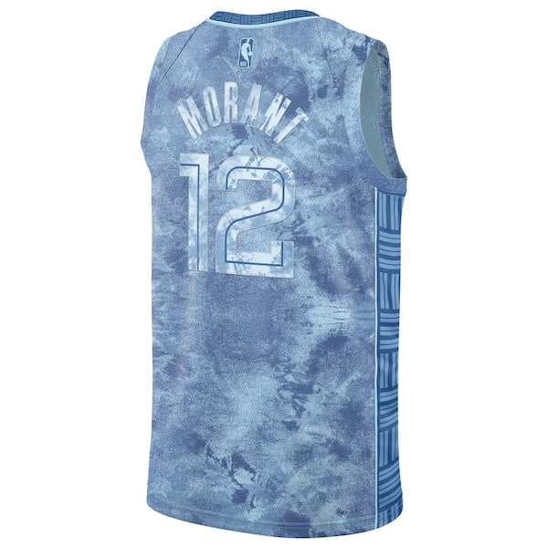 Ja Morant Memphis Grizzlies Nike Unisex Select Series Swingman Jersey - Light Blue - Image 3