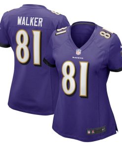 Alternative view of Devontez Walker Baltimore Ravens Nike Women's  Game Jersey -  Purple