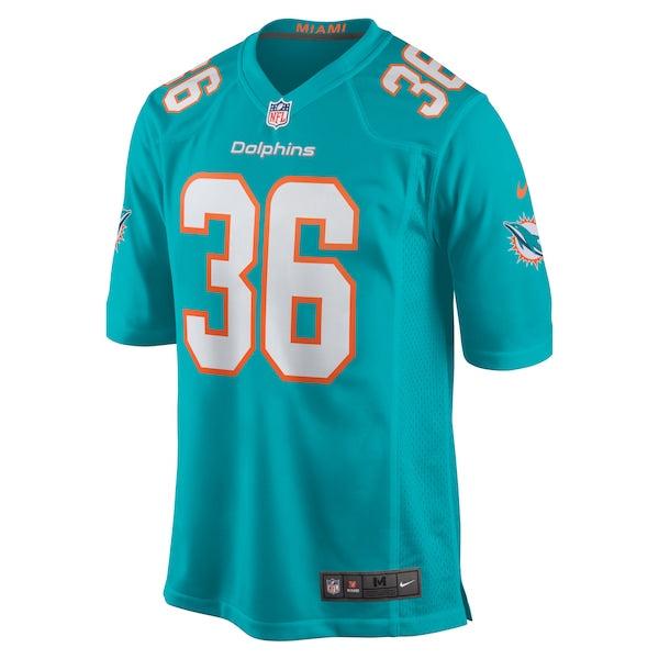 Mark Milton Miami Dolphins Nike Game Jersey - Aqua - Image 2