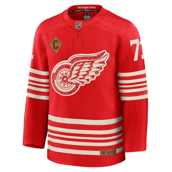 Dylan Larkin Detroit Red Wings Centennial Premium Player Jersey - Red - Image 2