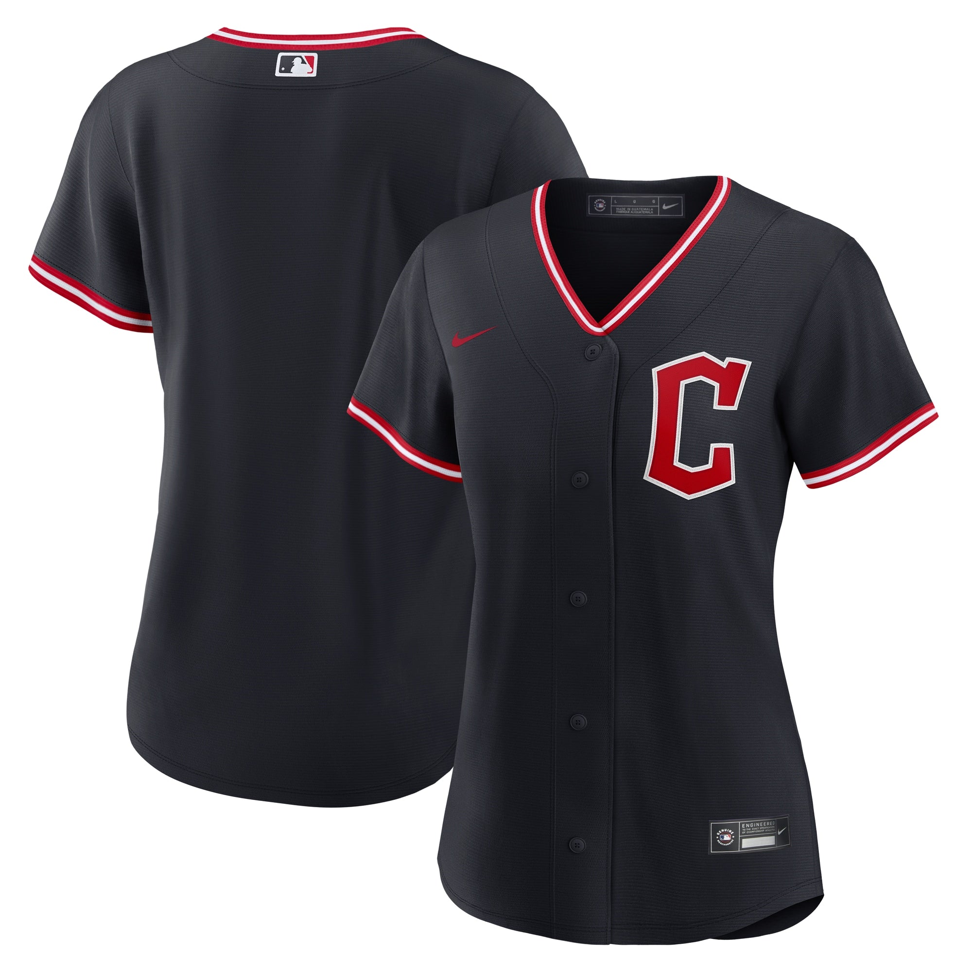 Cleveland Guardians Nike Women's Alternate 2 Replica Jersey - Red/Navy - Image 5