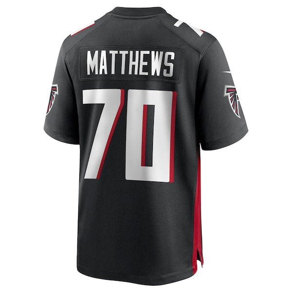 Jake Matthews Atlanta Falcons Nike Game Jersey - Black - Image 3