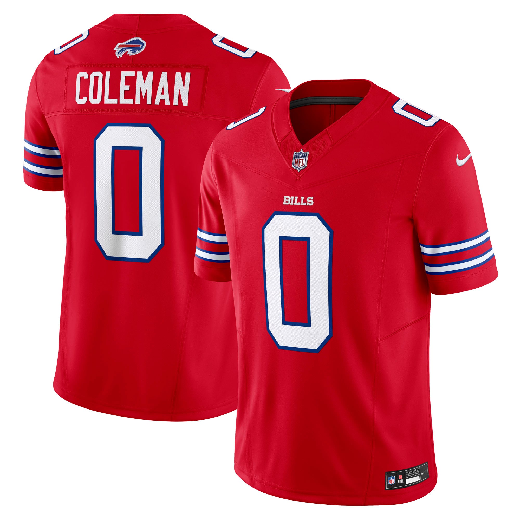 Keon Coleman Buffalo Bills Nike Team Vapor F.U.S.E. Limited Jersey - Royal/Red - Image 5