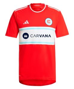 Alternative view of Chris Brady Chicago Fire adidas 2024 Return To Red Replica Player Jersey?¨C Red