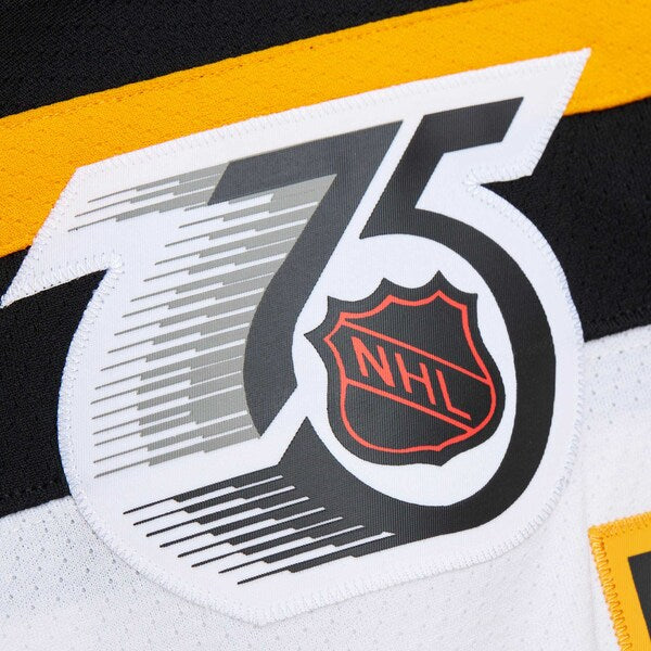 Cam Neely Boston Bruins 1991/92 Alternate Captain Blue Line Player Jersey - White - Image 5