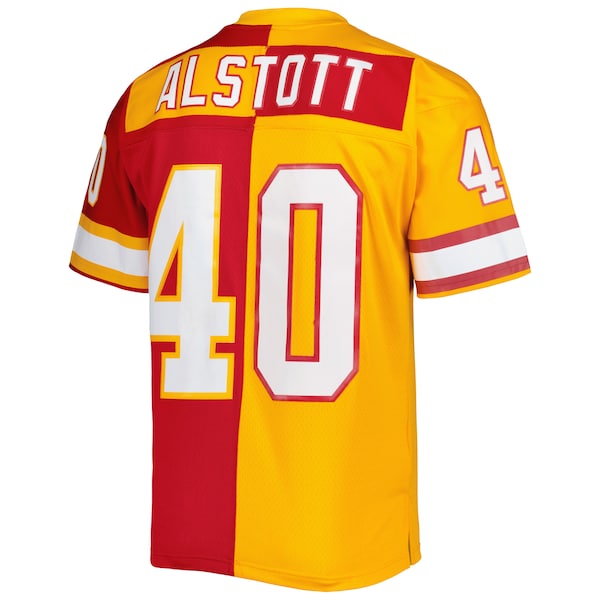 Mike Alstott Tampa Bay Buccaneers 1996 Split Legacy Replica Jersey - Orange/Red - Image 4