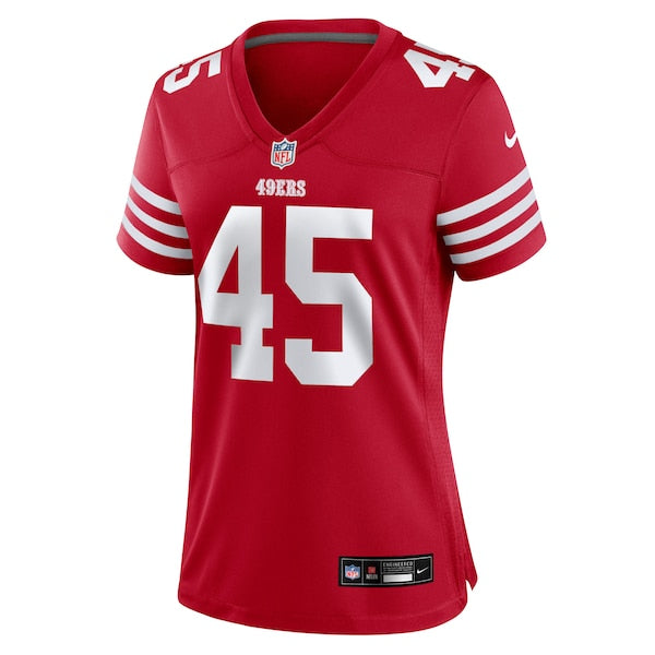 Nick Martin San Francisco 49ers Nike Women's Team Game Jersey - Scarlet - Image 2