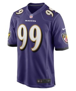 Alternative view of Odafe Oweh Baltimore Ravens Nike Game Player Jersey - Purple