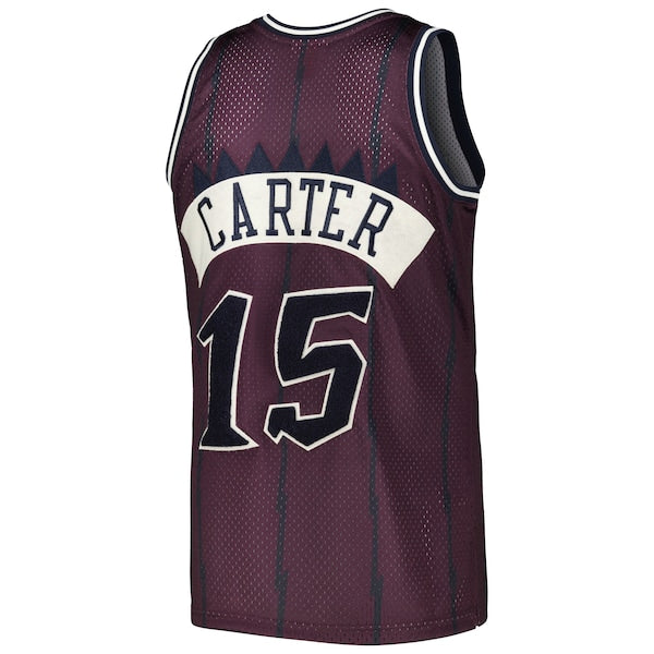 Vince Carter Toronto Raptors Hardwood Classics Off-Court Swingman Jersey - Purple - Image 4
