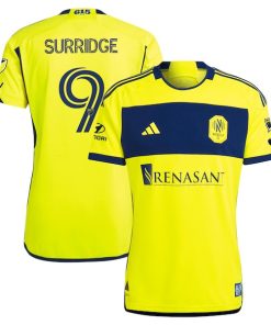 Sam Surridge Nashville SC adidas 2024 The 615 Kit Authentic Player Jersey - Yellow