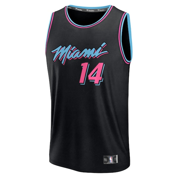 Tyler Herro Miami Heat 2025/26 City Edition Fast Break Jersey - Black - Image 2