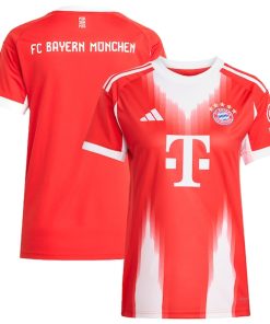 Bayern Munich adidas Women's 2025/26 Home Replica Jersey - Red