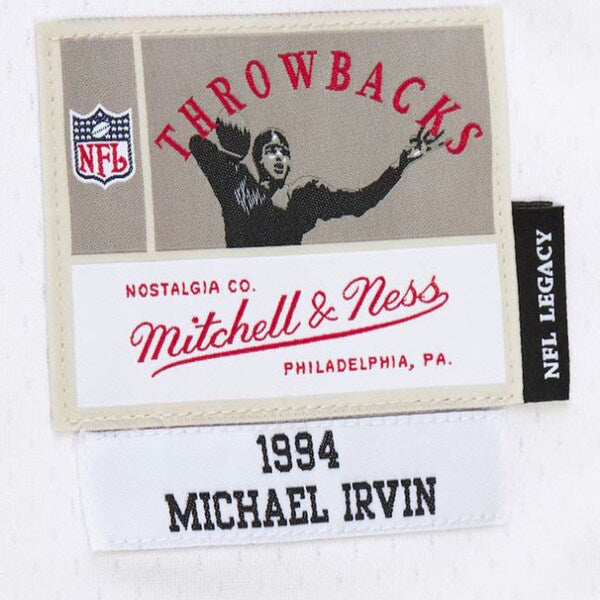 Michael Irvin Dallas Cowboys 1994 Alternate Legacy Replica Jersey - White - Image 5