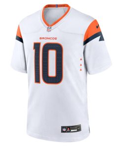 Alternative view of Bo Nix Denver Broncos Nike Youth Game Jersey -  White