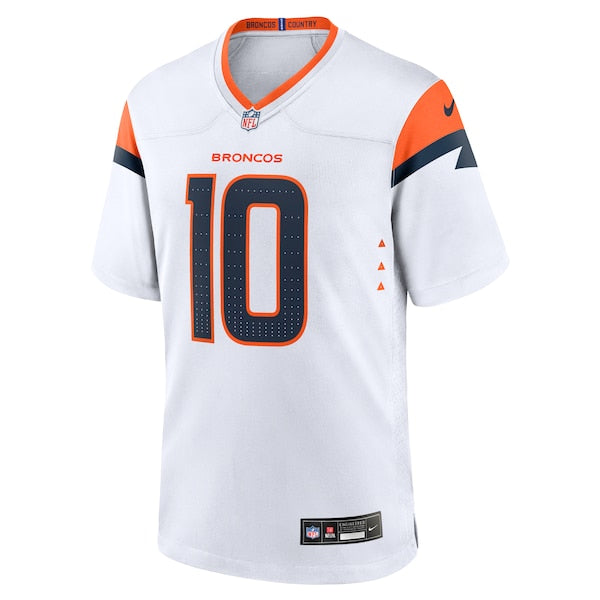 Bo Nix Denver Broncos Nike Youth Game Jersey - White - Image 2