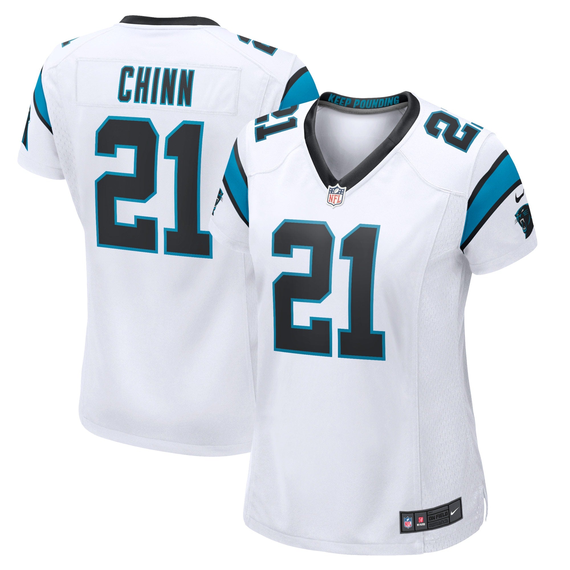Jeremy Chinn Carolina Panthers Nike Women's Player Game Jersey - Blue/White - Image 5