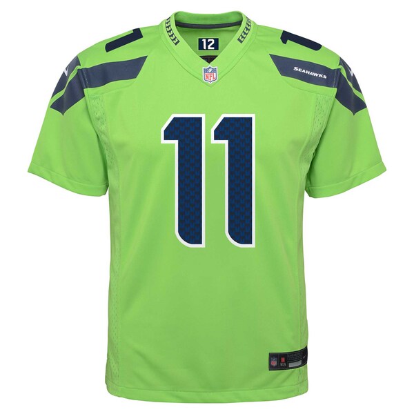 Jaxon Smith-Njigba Seattle Seahawks Nike Youth Alternate Player Game Jersey - Neon Green - Image 3