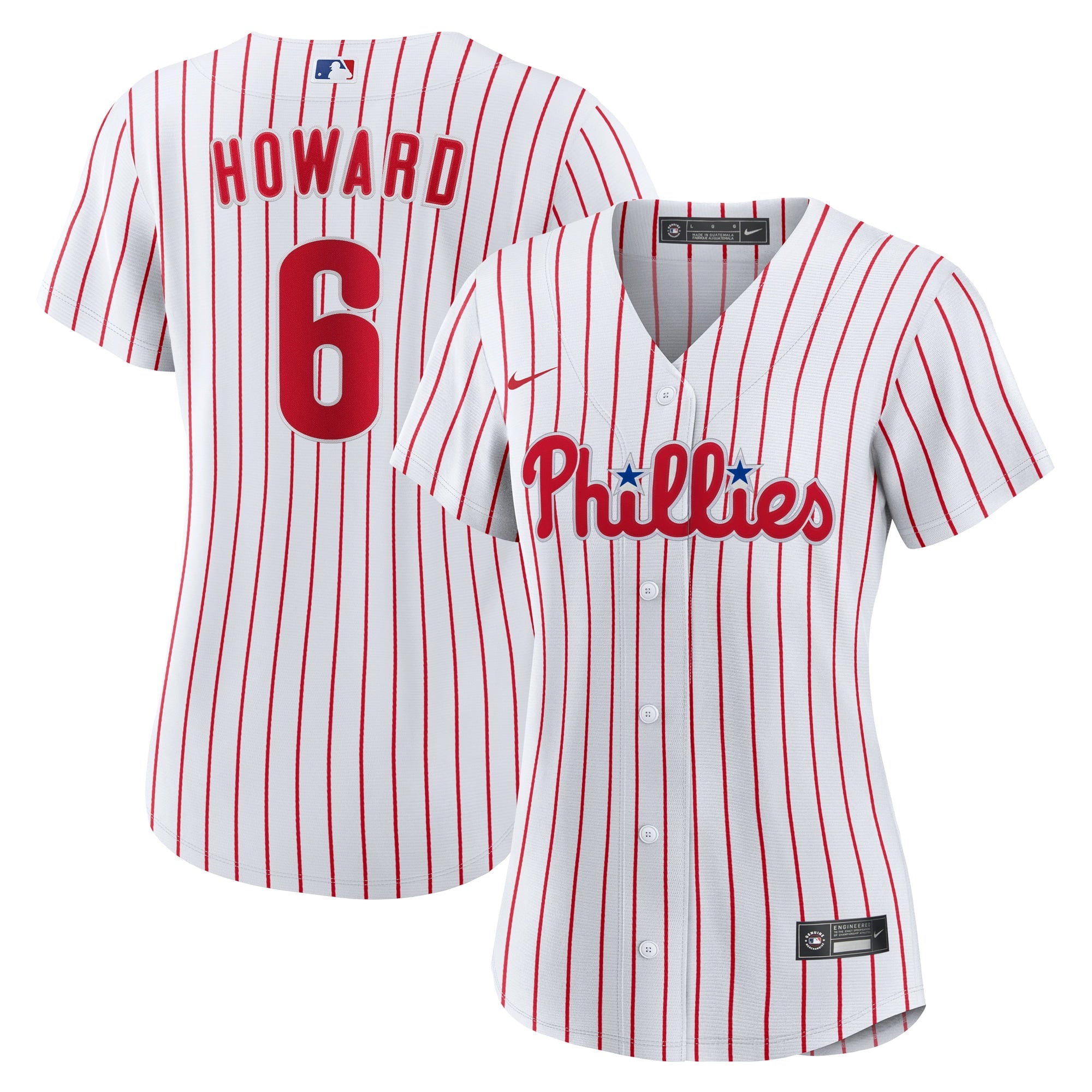 Ryan Howard Philadelphia Phillies Nike Women's Replica Jersey - Light Blue/White - Image 5