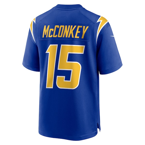 Ladd McConkey Los Angeles Chargers Nike Alternate Game Jersey - Royal/Navy/White - Image 4