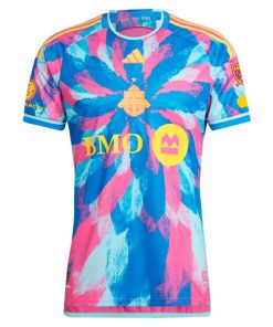 Alternative view of Toronto FC adidas 2024 The Energy Kit Authentic Patch Jersey - Pink