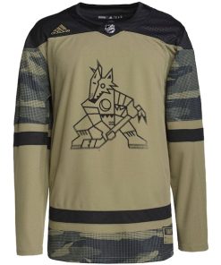 Alternative view of Arizona Coyotes adidas Military Appreciation Team Authentic Practice Jersey - Camo