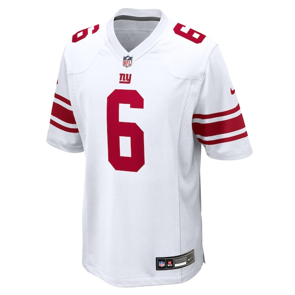 Jaxson Dart New York Giants Nike Youth Game Jersey - White/Royal/Red - Image 4