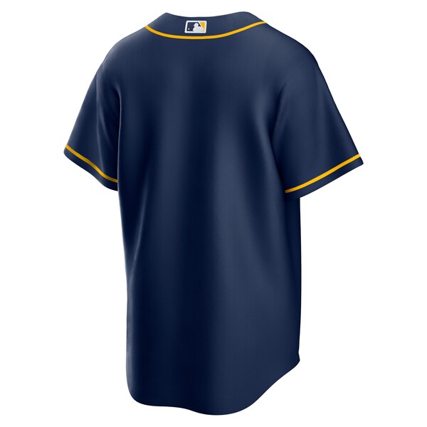 Milwaukee Brewers Nike Alternate Replica Team Jersey - Navy - Image 3